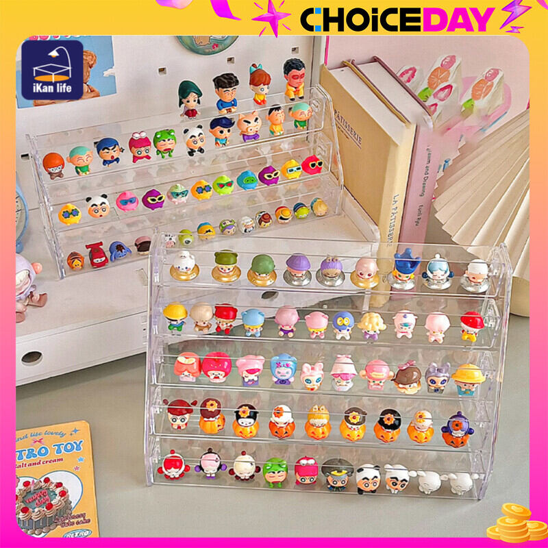 ชั้นวางตุ๊กตา ตู้โชว์ตุ๊กตา กล่องฟิกเกอร์ ของสะสม การออกแบบบันได สองวิธีในการวาง 3/4 ชั้น ราคา 68 บาท*ส่งฟรี
