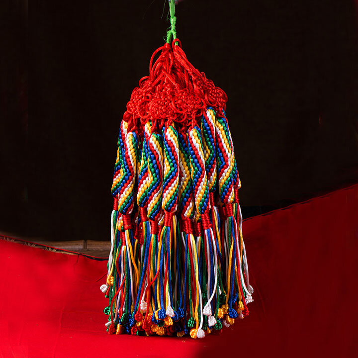 Handcrafted Colorful Cord Lucky Knot Car Pendant