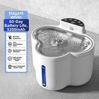 Wcat Pet | Automatic Circulating Large Capacity Stainless Steel Cordless Pet Water Fountain