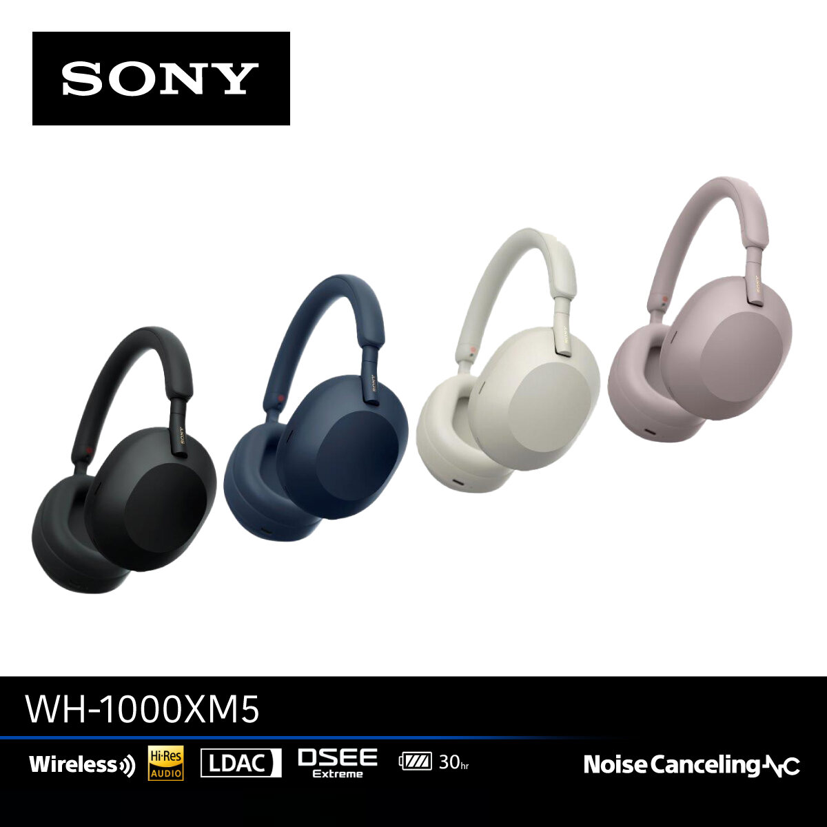 Sony WH-1000XM5 Wireless Over-Ear Headphones l Industry Leading Noise Canceling Optimizer l Crystal Clear Hands-Free Calling l Alexa Voice Control ราคา 417 บาท*ส่งฟรี