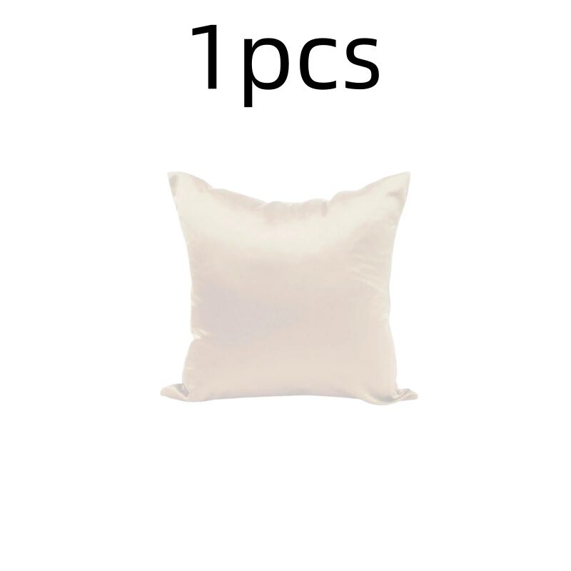 Imitated Silk Pillow Case 100% Satin Cushion Cover 50X50 Solid Pillowcase 60x60cm Home Decor for Sofa Chair 45x45 40X40 Smooth