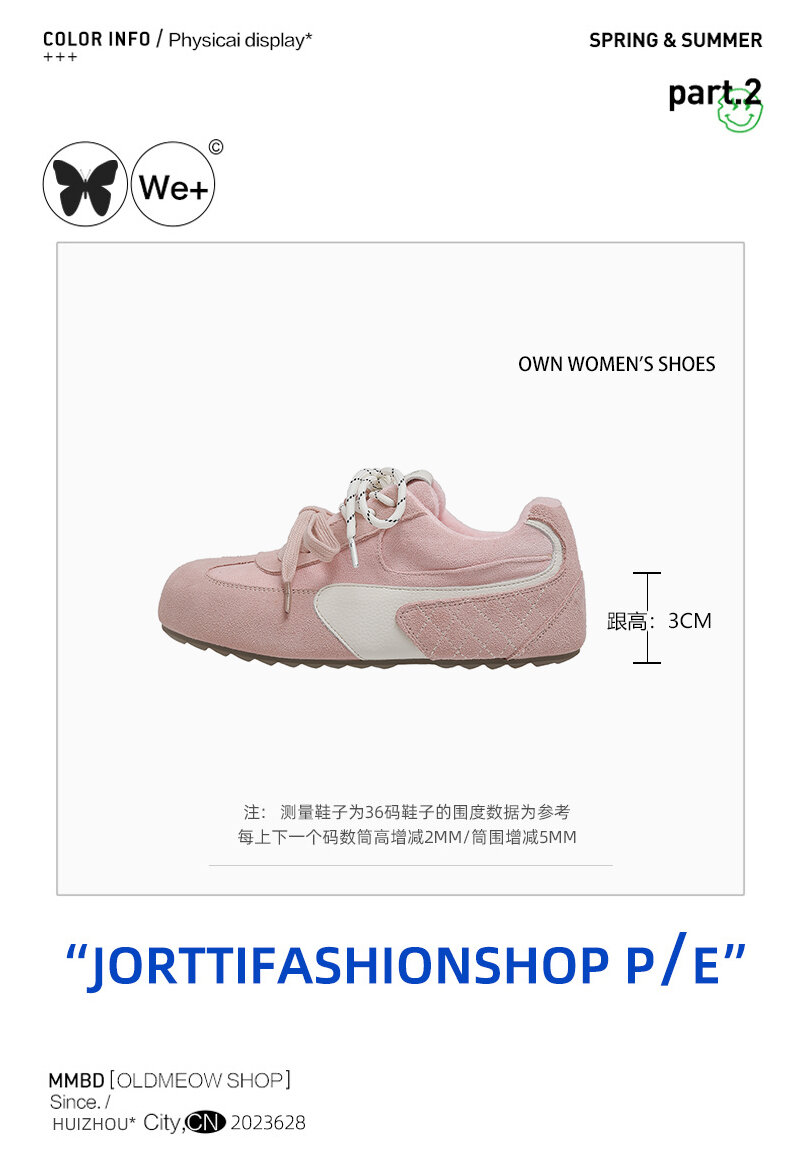 Sepatu Wanita Birkenstock Pink Kasual Sporty Dequan Musim Semi 2025 Gaya Baru Roti Kecil Musim Gugur Musim Dingin Jelek Lucu Sepatu Santai