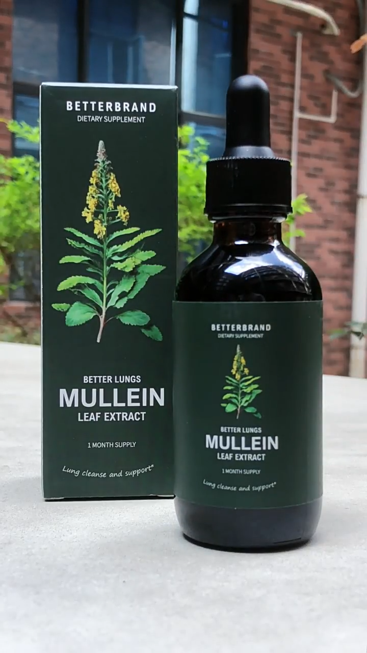Gouttes Betterbrand à L'extrait De Feuille De Molène - Pour Le Nettoyage Pulmonaire, Complément Naturel