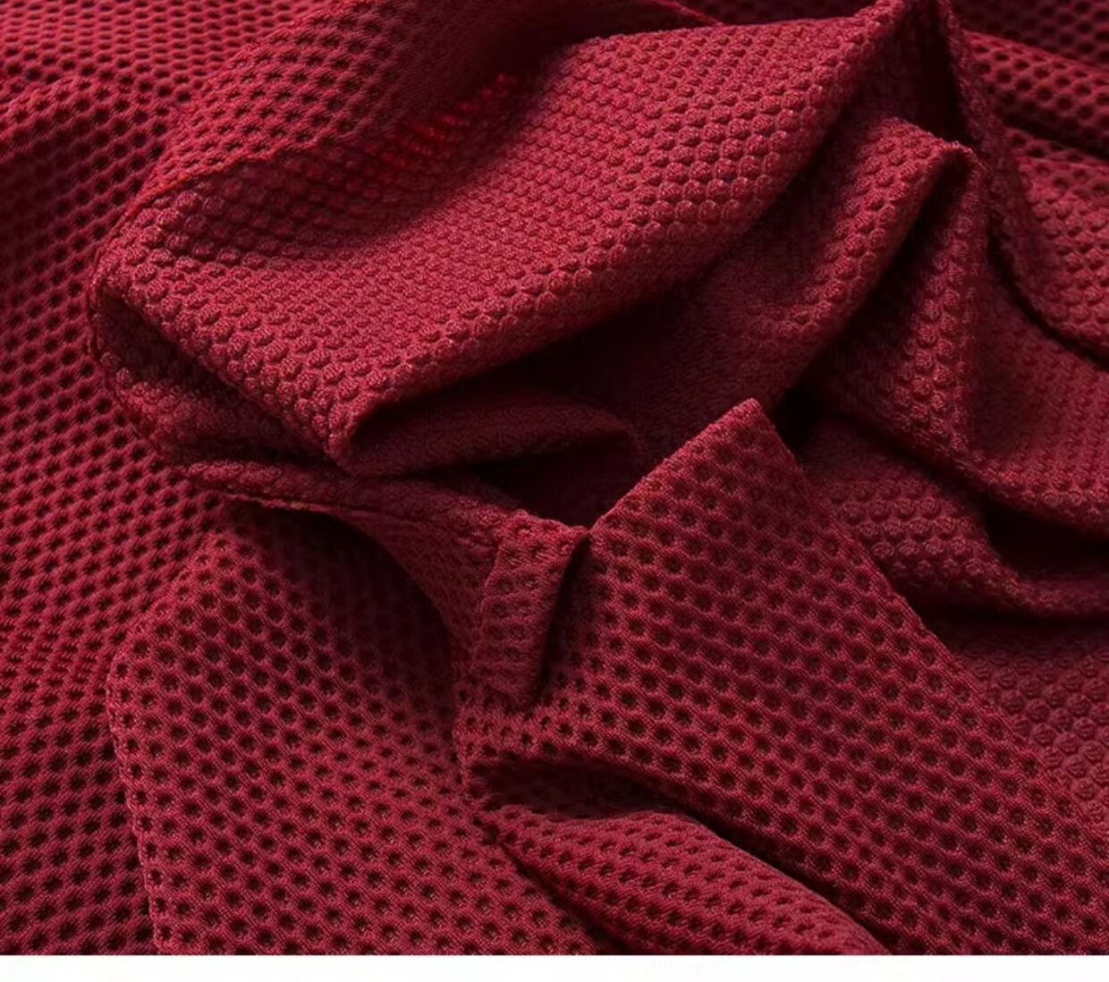 Polo rossa da uomo a manica corta per banchetto nuziale a manica lunga, business casual, vestibilità standard, alla moda, per papà e sposo