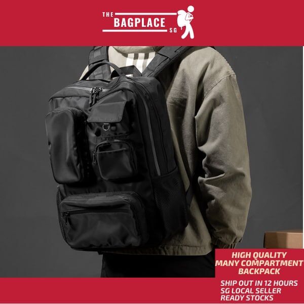 backpack with one large compartment