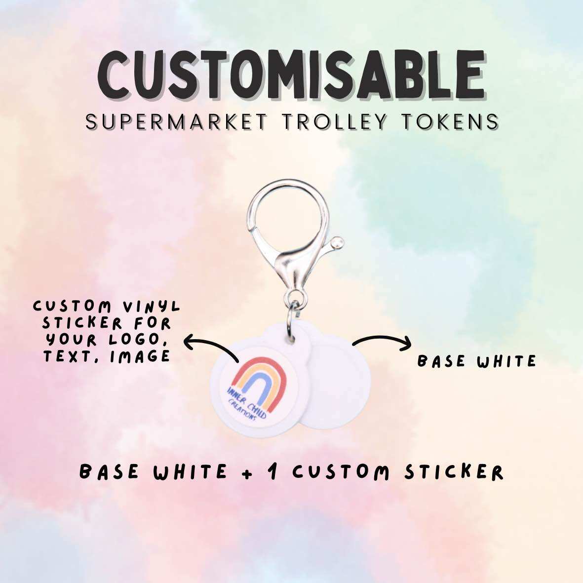 [MADEinSG🇸🇬] Niama Customisable Supermarket Trolley Token for Coin Replacement Keychain Set - Teachers Day SG60 Edition [MOQ 15 pieces]