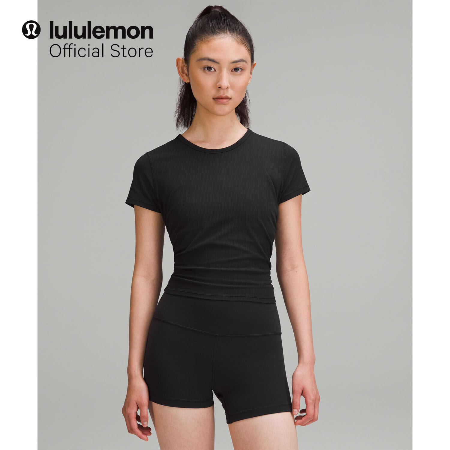 lululemon Womens All It Takes Tee - Ribbed Nulu™ - yoga top