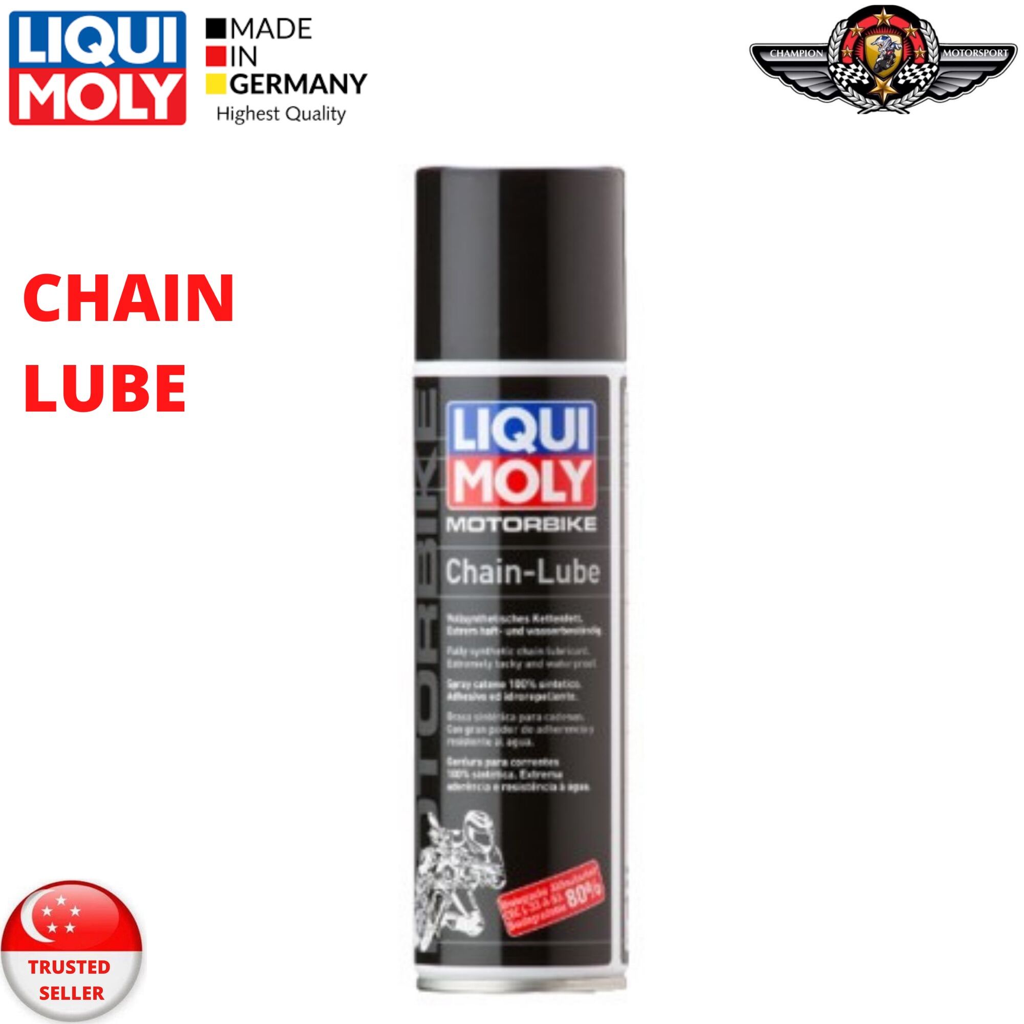 Chain Lube Spray 250ml, Motorcycle and Bike wax, Koby M-301, PTFE