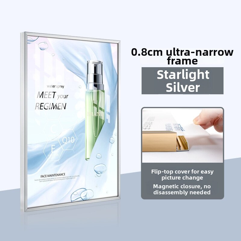 ZHENTAIYUAN | Corner Sliding Magnetic Aluminum Frame A4/A3