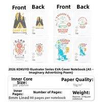 KOKUYO | Illustration Design Collection Notebooks Bound Notebooks for College Entrance Exam and High School Students