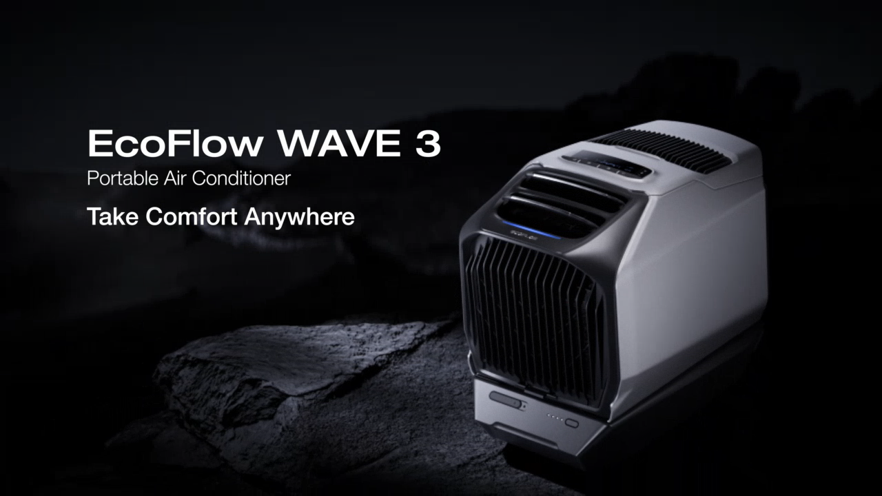 EcoFlow WAVE 3 Portable Air Conditioner, 1800W/6100 BTU Cooling