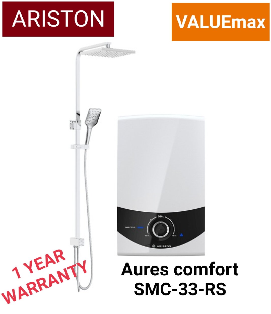 Ariston instant water heater with rain shower Lazada Singapore
