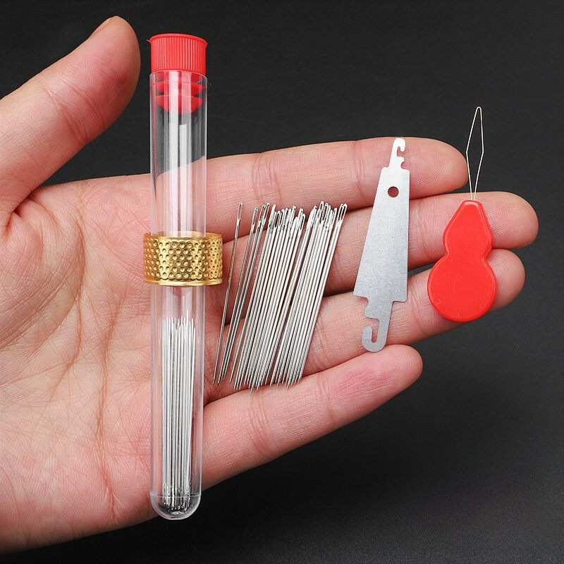 Household Large Eye Needle Hand Sewing Needle Clothing Repair Embroidery Needle with Large Hole for Elderly Quilting