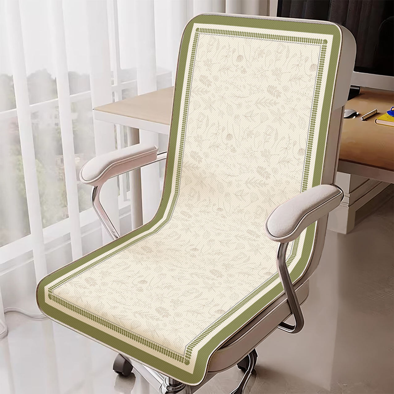 LEKEN | Bamboo Silk Breathable Anti-slip Chair Mat