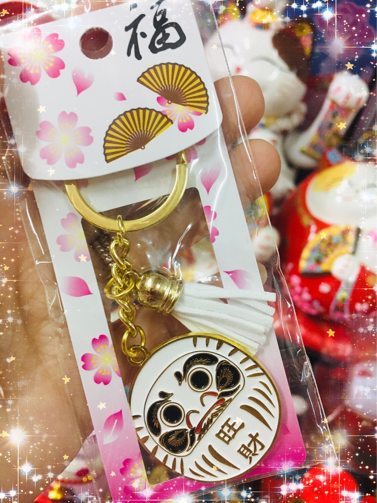 🛍SG～🛍Japanese Style Daruma Keychain日式达摩猫钥匙扣
