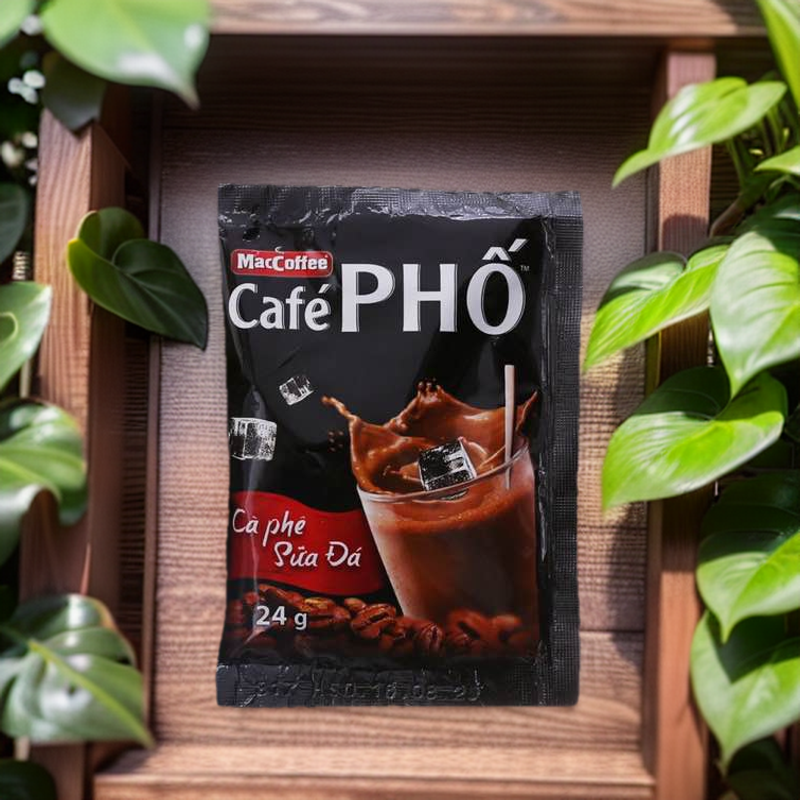 DÂY 10 gói Cafe PHỐ sữa hoà tan 24gr