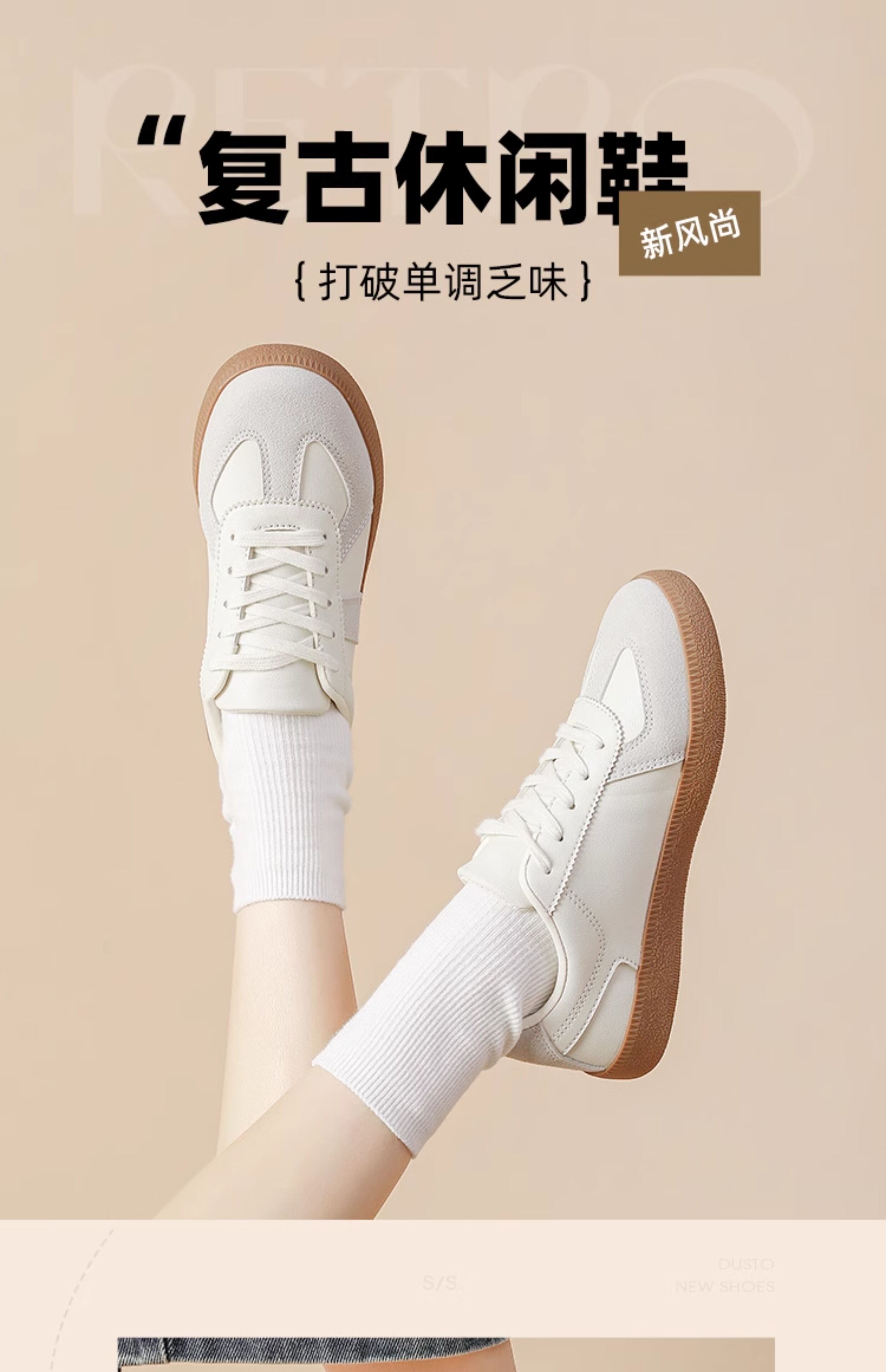 Giày đế phẳng Dusto cho nữ Giày thể thao phong cách mới mùa hè Khóa chéo thời trang Mũi tròn Gót thấp Đế ngoài bằng cao su