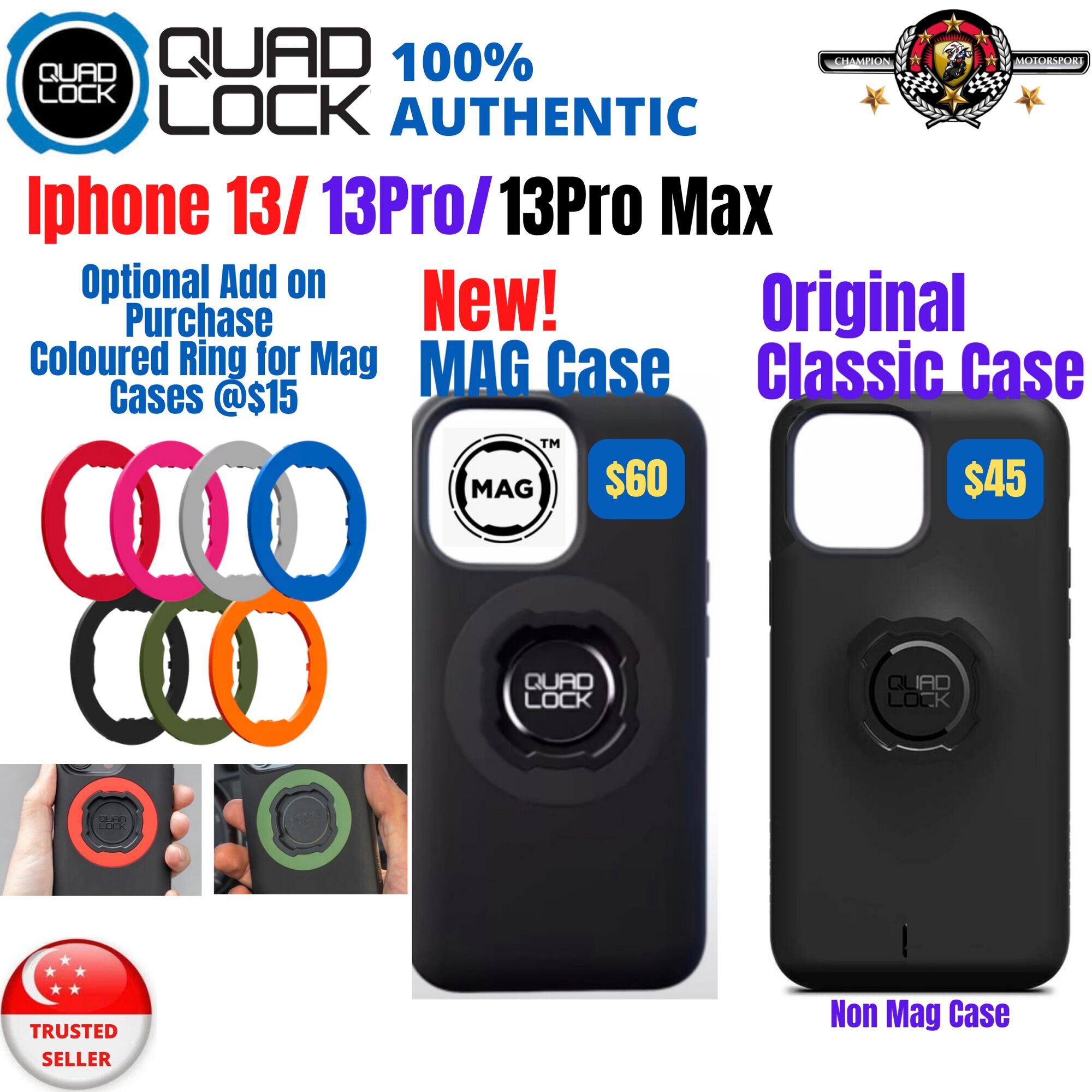 Quad Lock iPhone 15 Pro Max MAG case