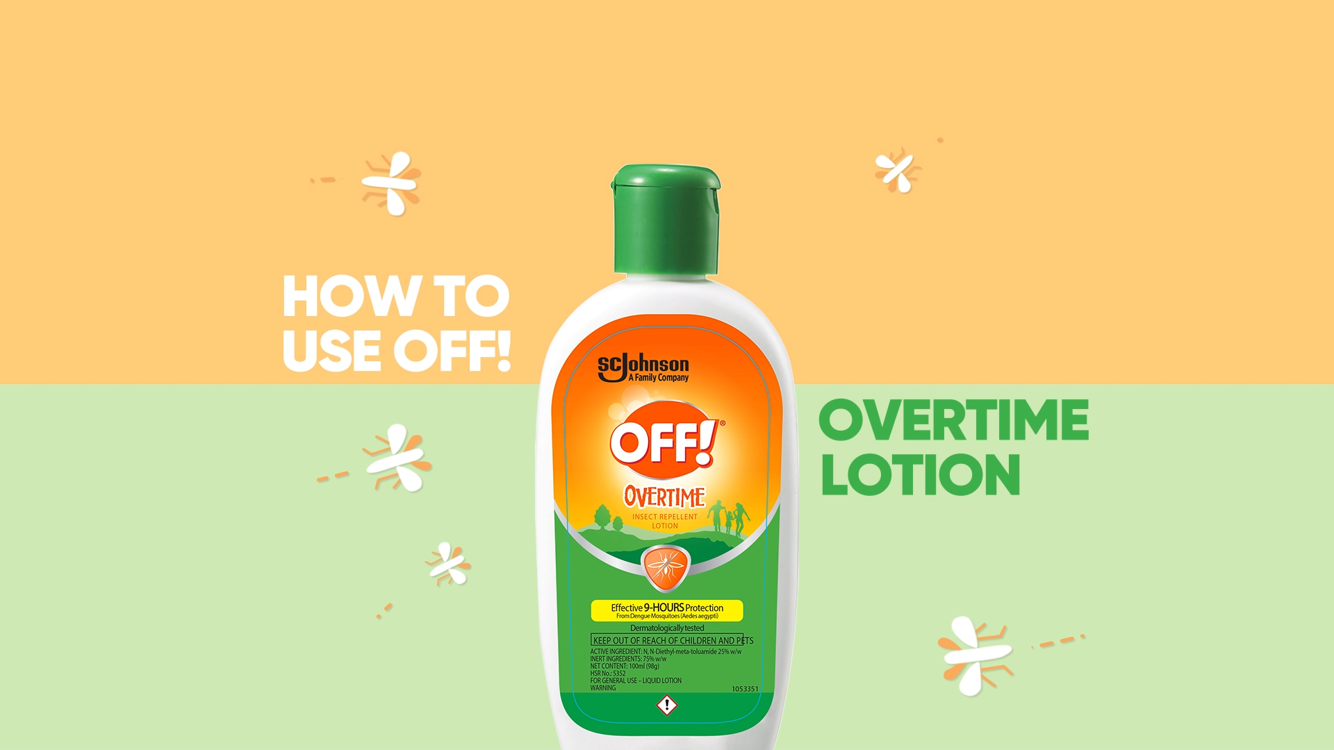 OFF! Overtime & Baby Lotion 100ml Value Pack