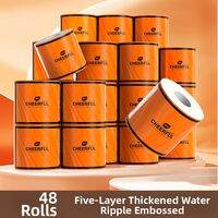 Botare | 5 Ply Toilet Paper with Core Virgin Wood Pulp Soft and Durable Bathroom Tissue Family Pack Jumbo Roll Eco Friendly Packaging