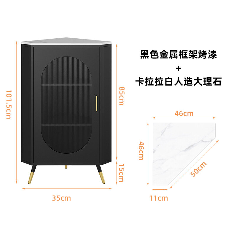 Nordic Accessible Luxury Glass Corner Corner Modern