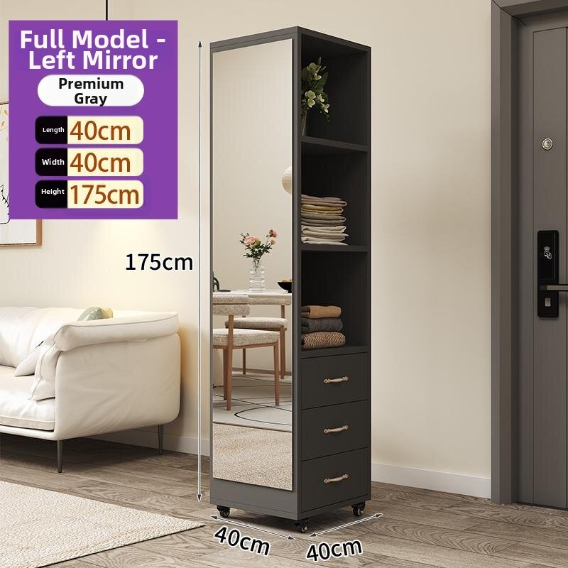 XIANMANNING | Rotatable Storage Full Length Mirror