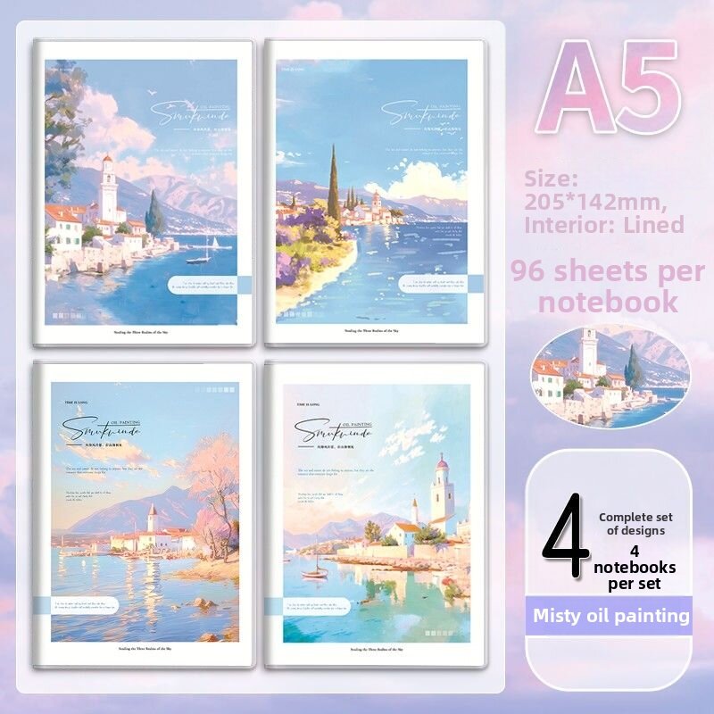 TANGJIUGONG | Aesthetic B5 Thick Notebook suitable for Note Taking and Journaling Students High School Exam Candidates