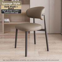 AYIJIE | Nordic Trendy Faux Wood Modern Minimalist Luxury Dining Chair