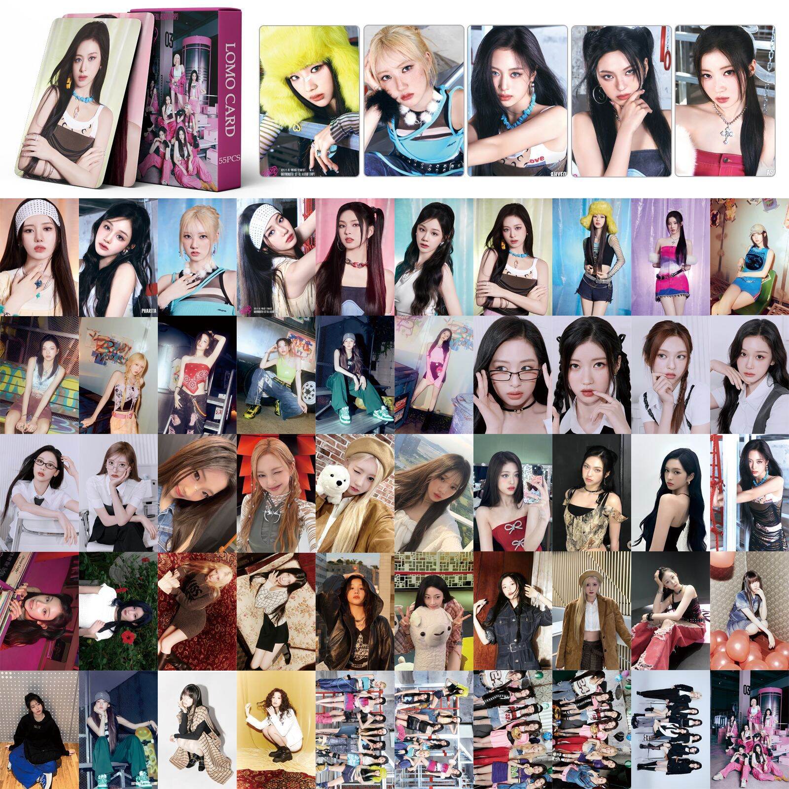 BabyMonster Hello Monsters Lomo Style Concert Card Zheng Yaxia Celebrity Small Card Basic Packaging Cultural Supplies