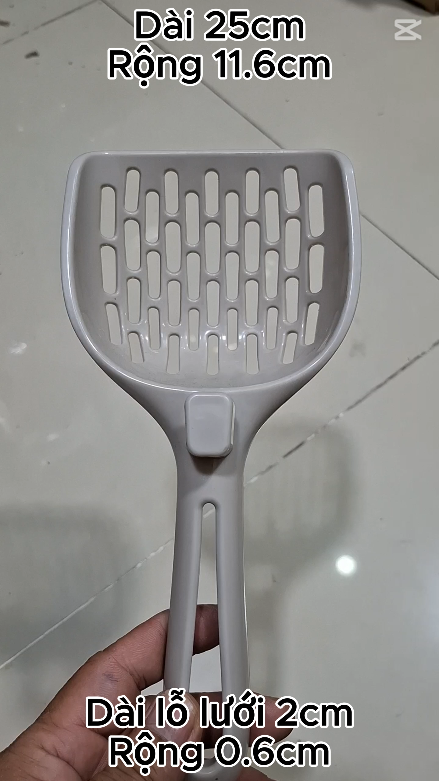 Xẻng xúc cát vệ sinh cho mèo có móc treo, Xẻng hốt cát vệ sinh, dọn phân cho mèo cao cấp