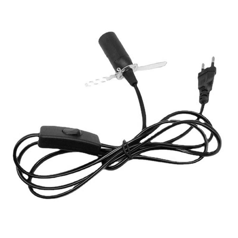 EU Plug 1.8m Lamp Cord with On/ Switches E14 Socket Holder Power Cable Salt Lamp Power Cable Hanging Lantern Cord