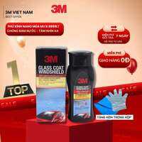Dung Dịch Chống Bám Nước Kính Xe 3M™ 08889LT 200ml - Hàng Chính Hãng Nhập Khẩu Thái Lan (Tặng Kèm Khăn Lau và Găng Tay)