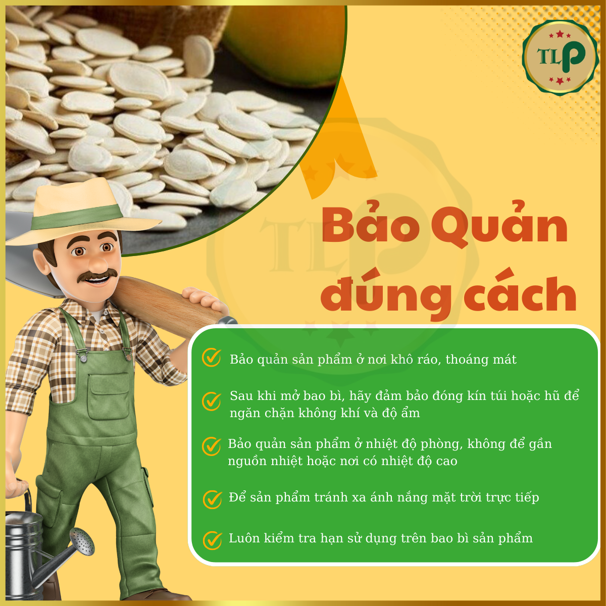 Hạt Bí Trắng Tân Lộc Phát 500gr