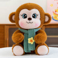 QIAOSHANG | Cute Fun Monkey Shaped Cartoon Plush Doll