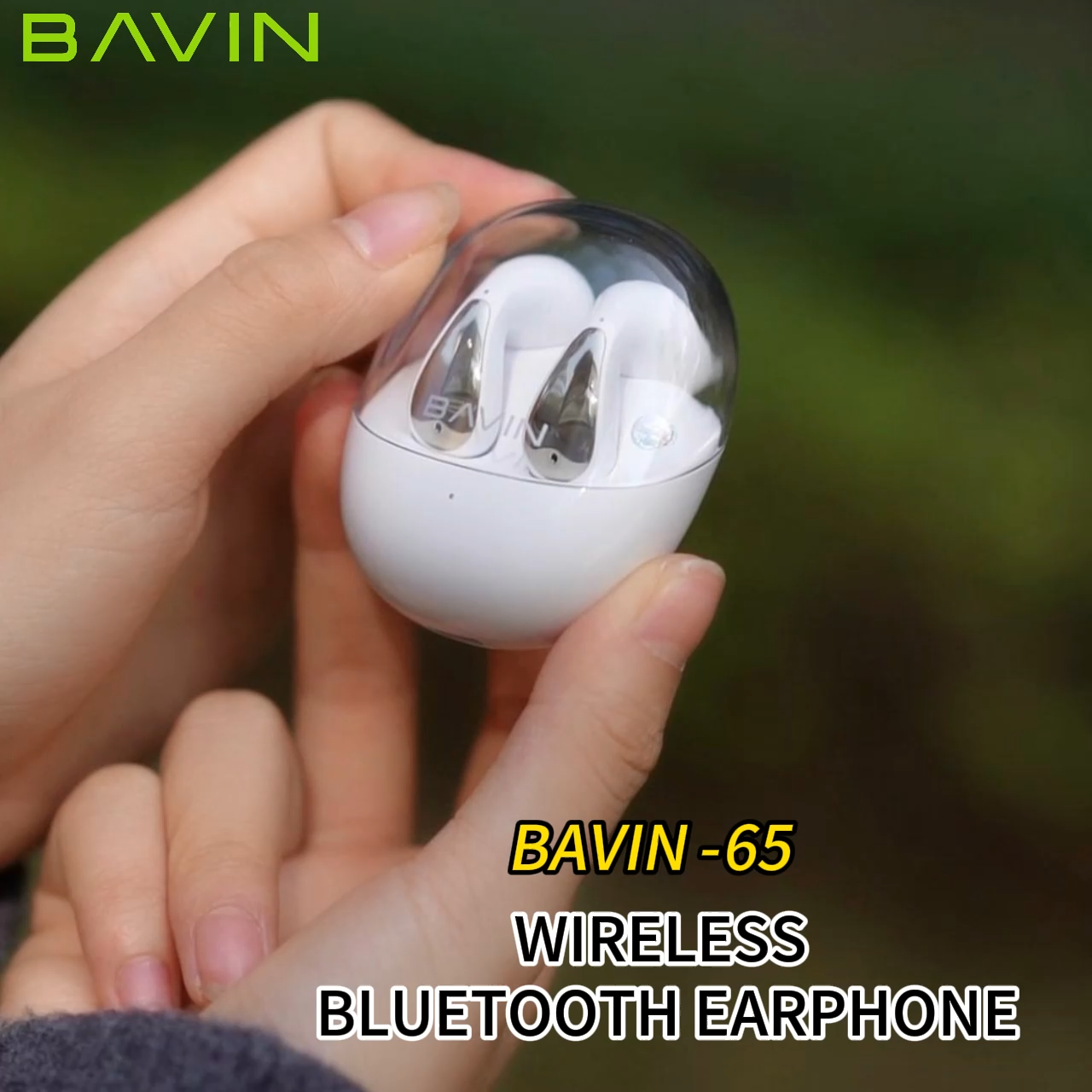 BAVIN BA65 Wireless Bluetooth Earphone Hi-Fi Audio Sounds Quality