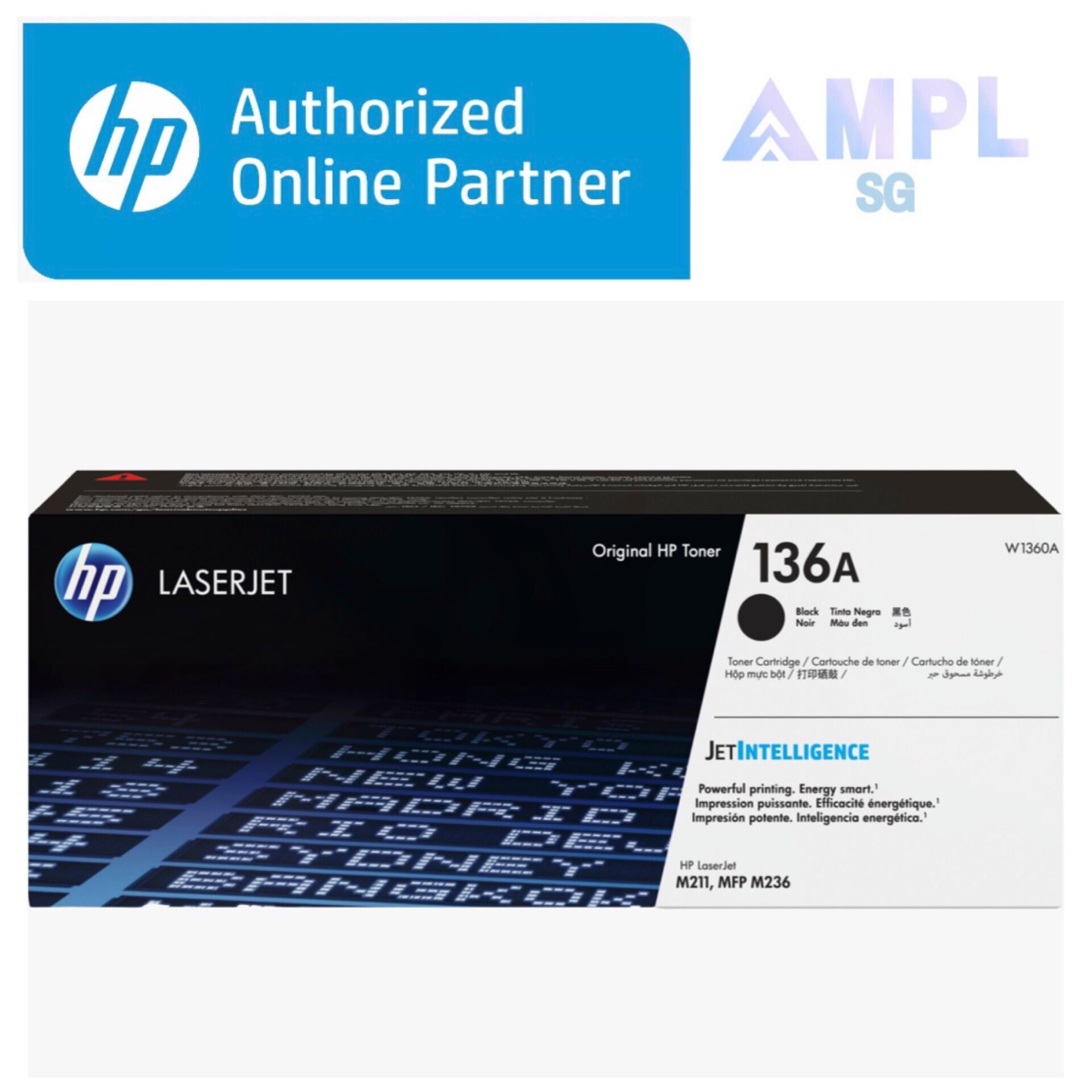 Genuine HP 136A / HP 136X Black Original LaserJet Toner Cartridge .