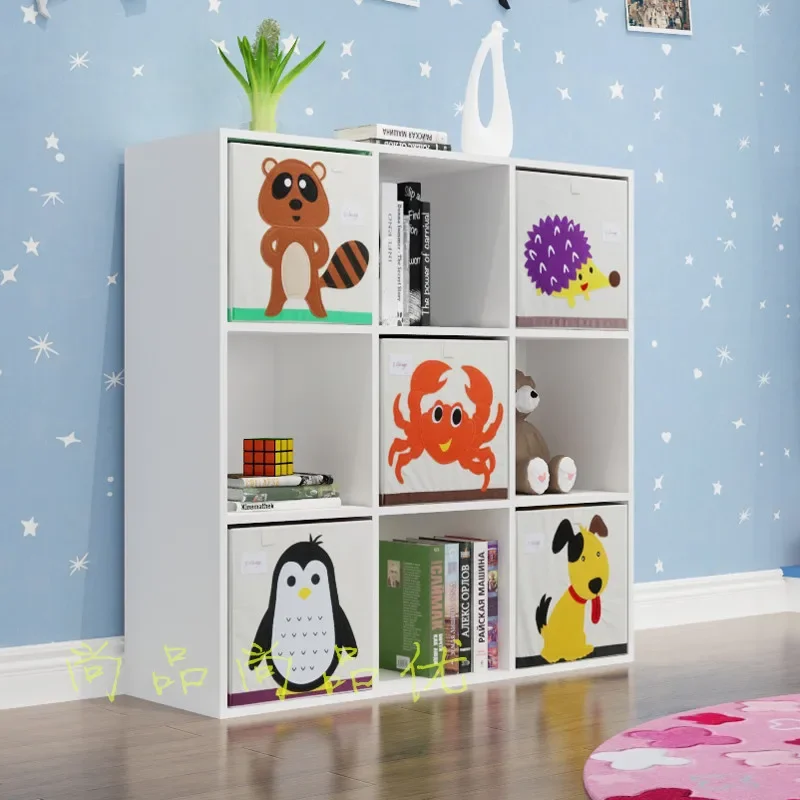 Children Square ge zi ju Toy Drawer-type Storage Cabinets Simple Bookcase Storage duo ge ju Kindergarten