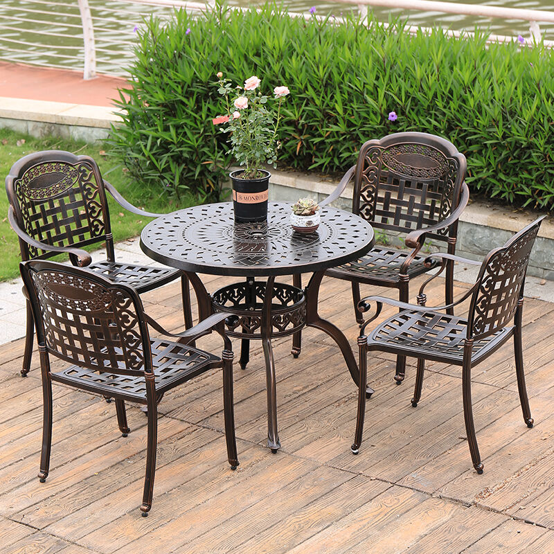 iron garden table set