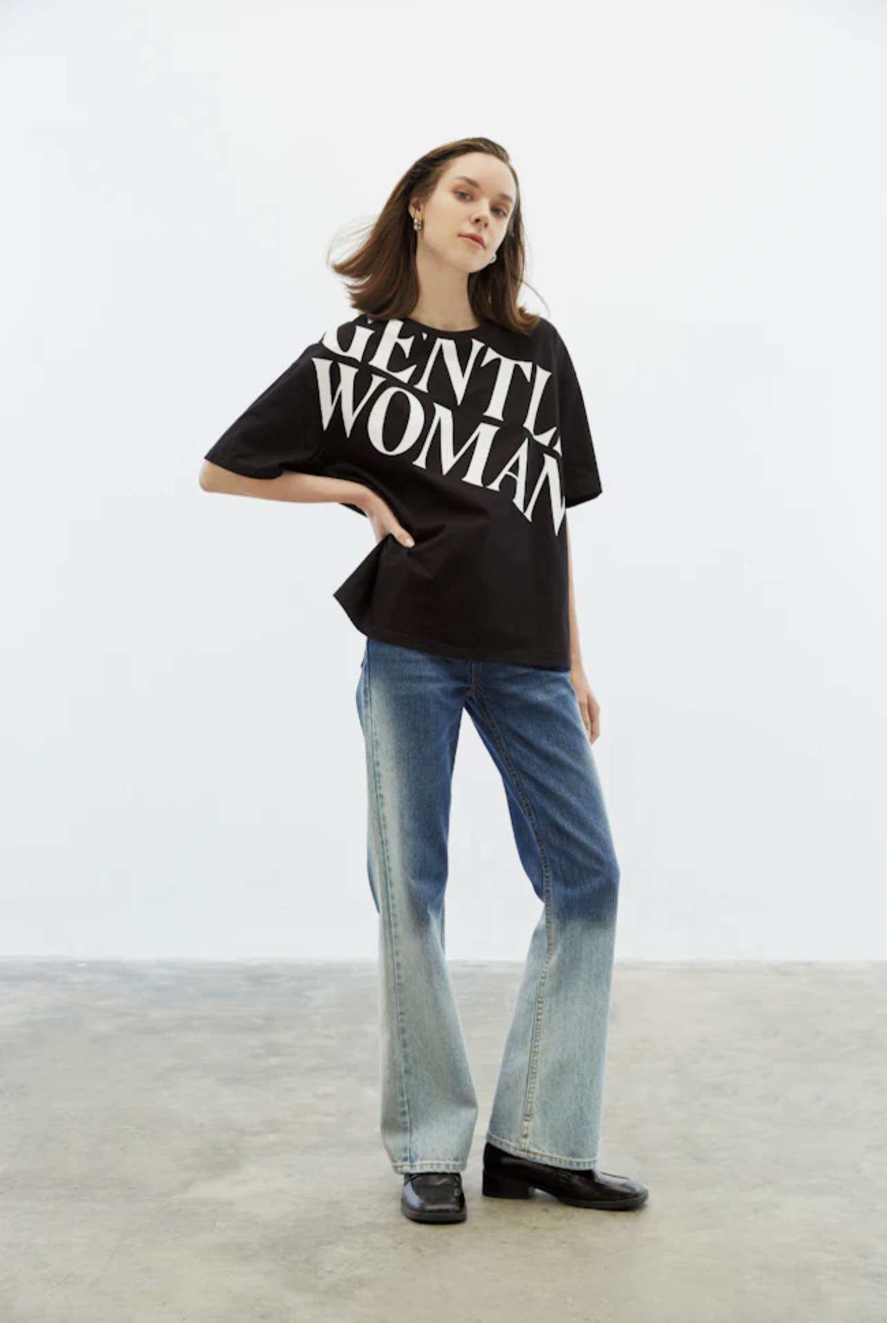 GENTLEWOMAN BLACK OVERSIZE T-SHIRT | Lazada Singapore