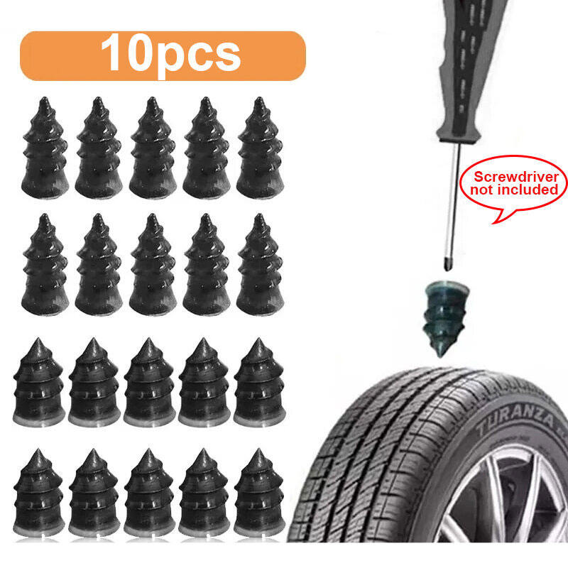 SEAMETAL 10PCS Vacuum Car Tyre Repair Nails Tubeless Rubber Nails Universal Tire Repair Tools for Motorcycle Scooter