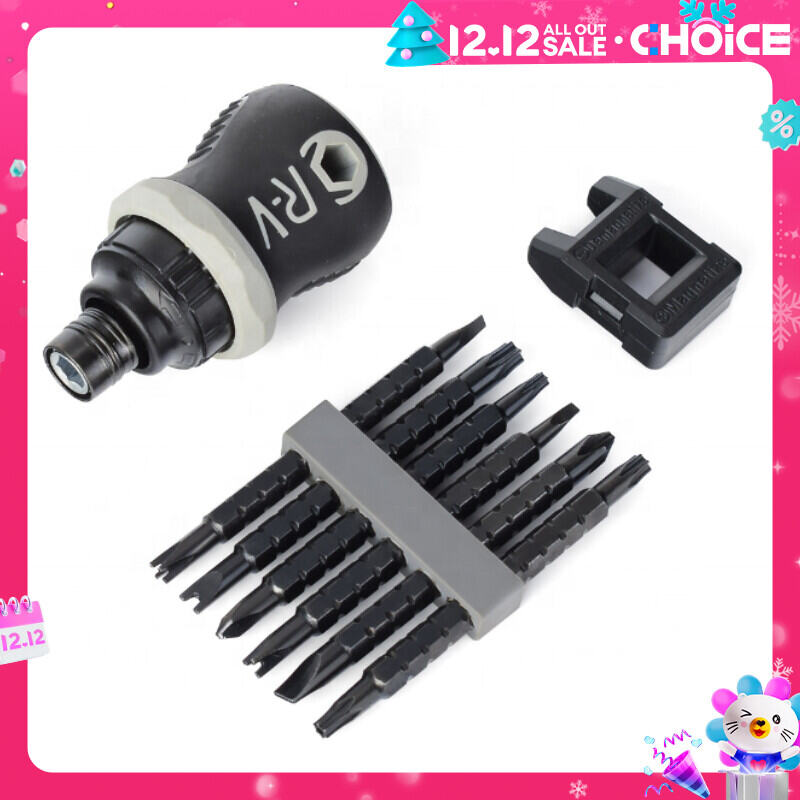 Bộ tuốc nơ vít bánh cóc 13 trong 1 Dụng cụ cầm tay mini CRV Cross Groove Drill Dụng cụ sửa chữa nhỏ kính thiên văn Phillips Slotted