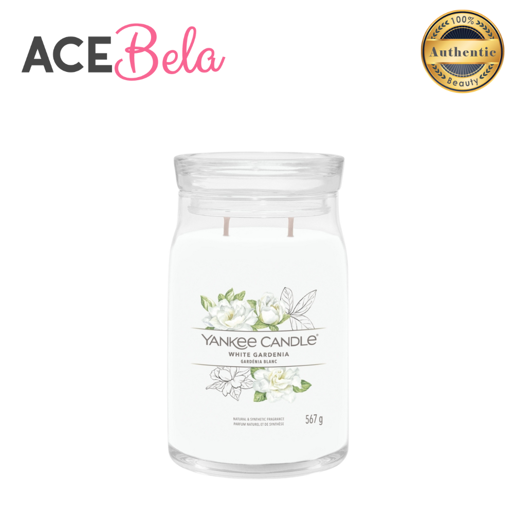Yankee Candle Signature Large Jar White Gardenia 567g (100% Authentic from Acebela)