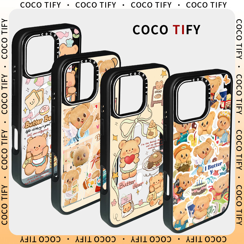 Butterbear Cartoon Phone Case For Iphone 16 Pro Max - Anti-Fall