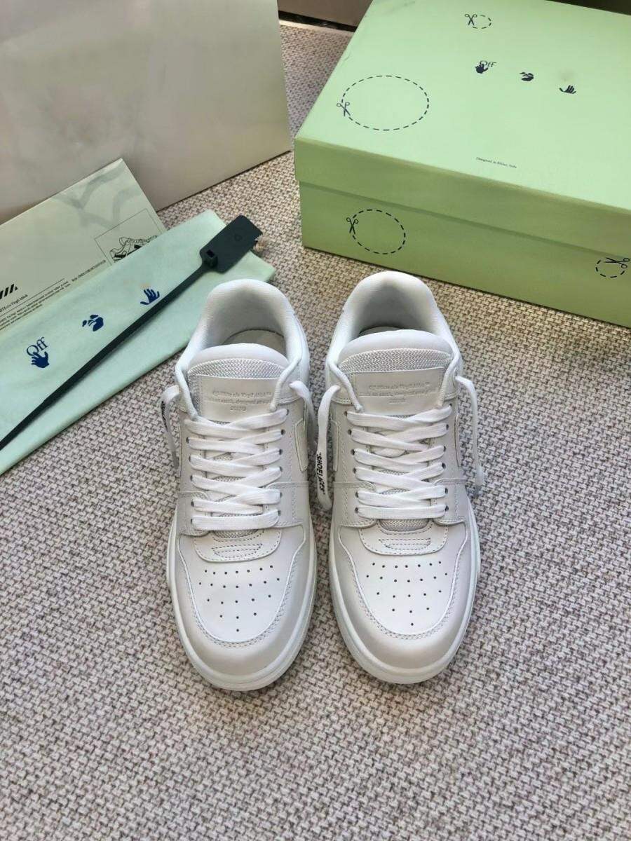 Off-White Thick-Heeled Casual Sports Shoes Unisex Fashionable Leisure Sneakers Luxury Women's Flat Footwear round Toe Mesh Inner · v10