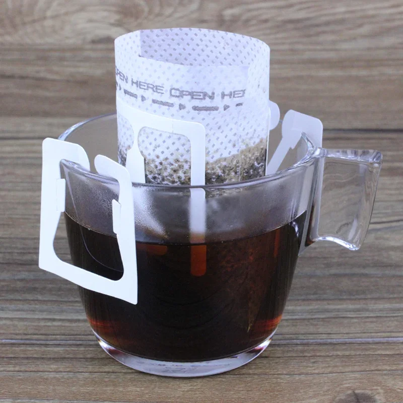 50 Japan Ear-Hanging Coffee Filter Bag Ground Coffee Filter Bag Imported Material Dripping Hand Made Coffee Filter Paper