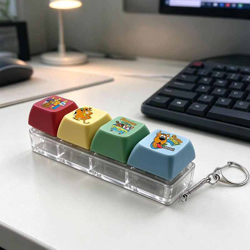 Bandai | Scoobys Doo 4Keys Mechanical Keyboard Keychain Finger