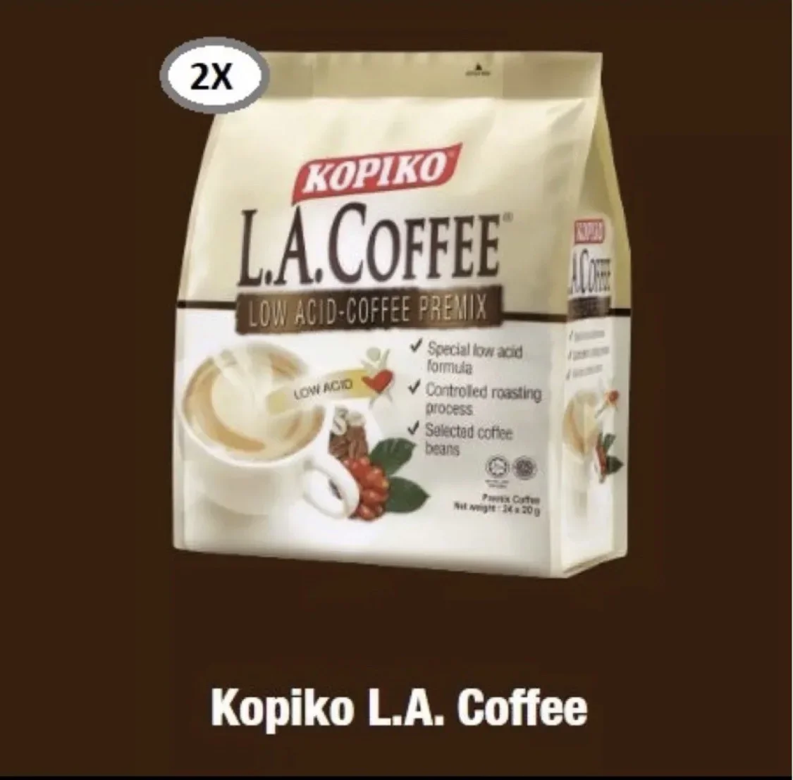 LA Coffee Kopiko 2 sets of 24 sachets x 20g