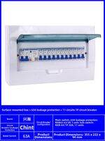 Home Use Distribution Box with Leakage Protection Full Set Mounted on the Surface Circuit Box for Electrical Wiring Projects