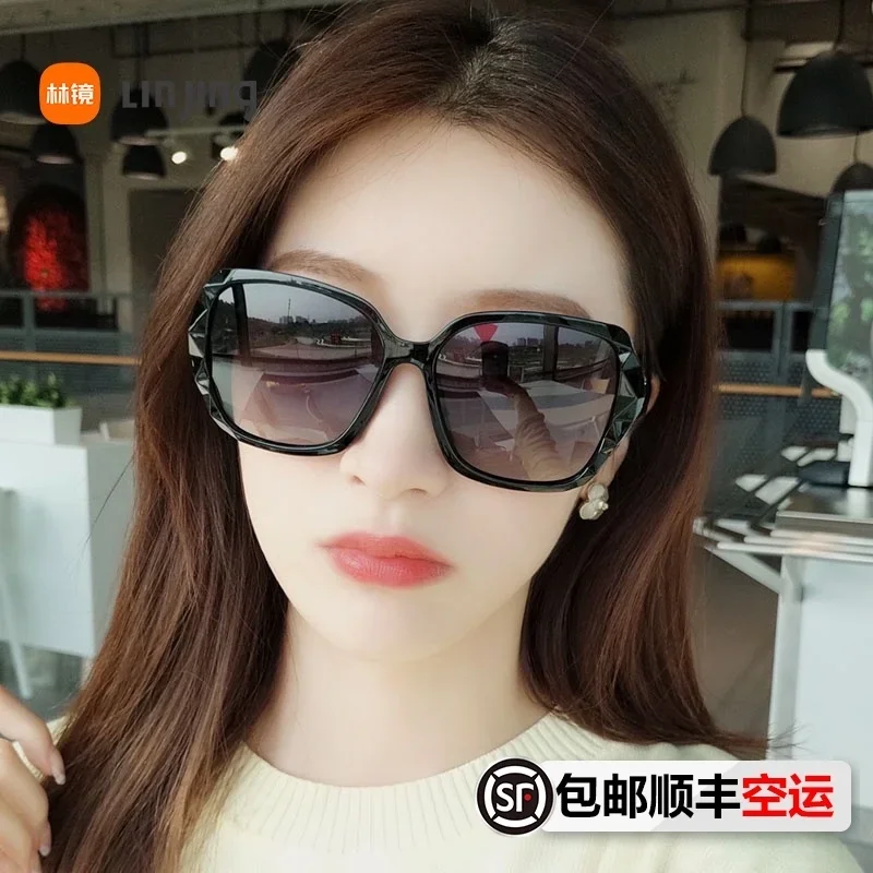 2020 New Style Box Slimming Polarized Sunglasses Female UV Glasses round Face Online Celebrity GM Sunglasses Korean-style Fashion