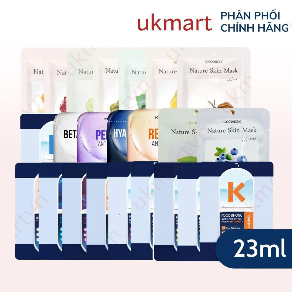  Mặt Nạ Giấy Foodaholic Essential Mask Chăm Sóc Da Toàn Diện 23g 